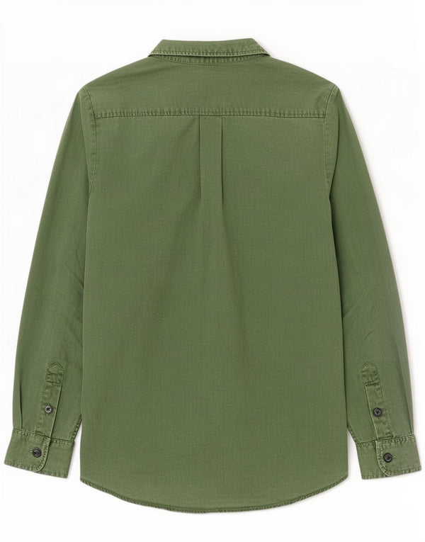 Camicia in denim da donna Zara UK 14 Lyocell verde medio