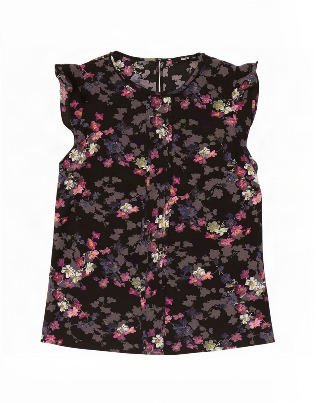 Camicetta da donna Oasis Top UK 12 Poliestere floreale nero medio