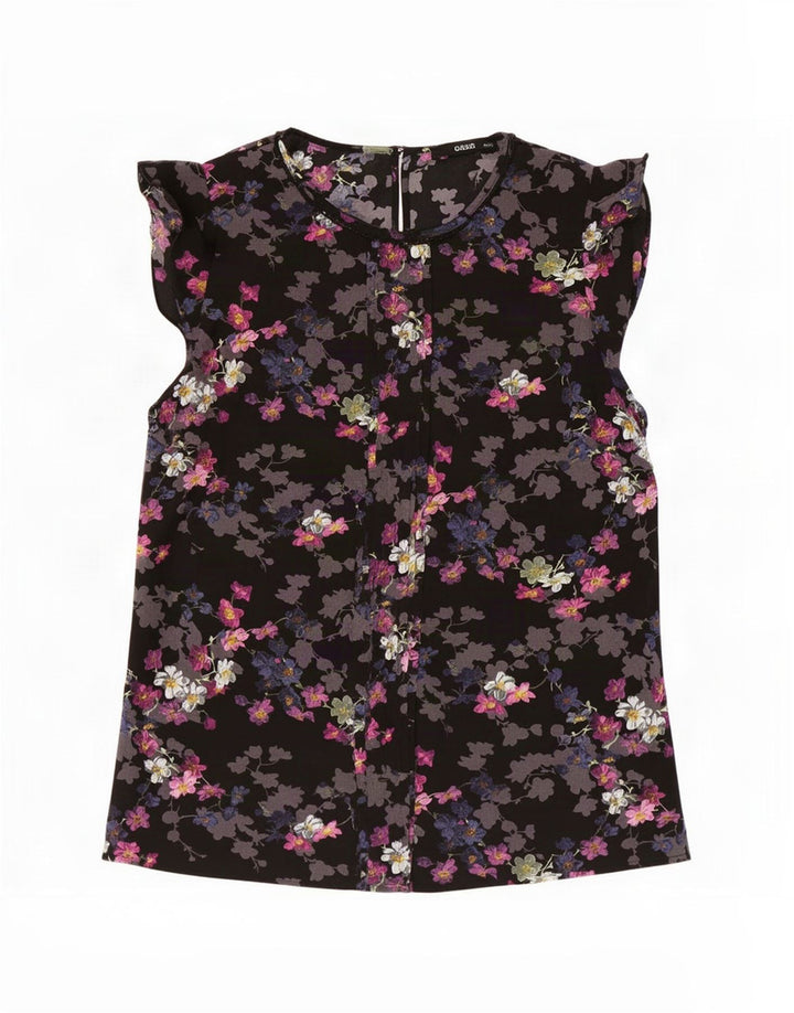 Camicetta da donna Oasis Top UK 12 Poliestere floreale nero medio