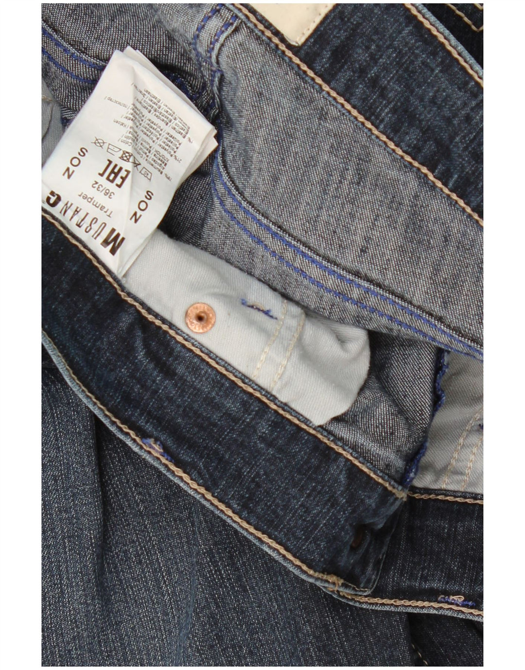 Mustang Jeans slim da uomo Tramper W36 L32 cotone blu navy