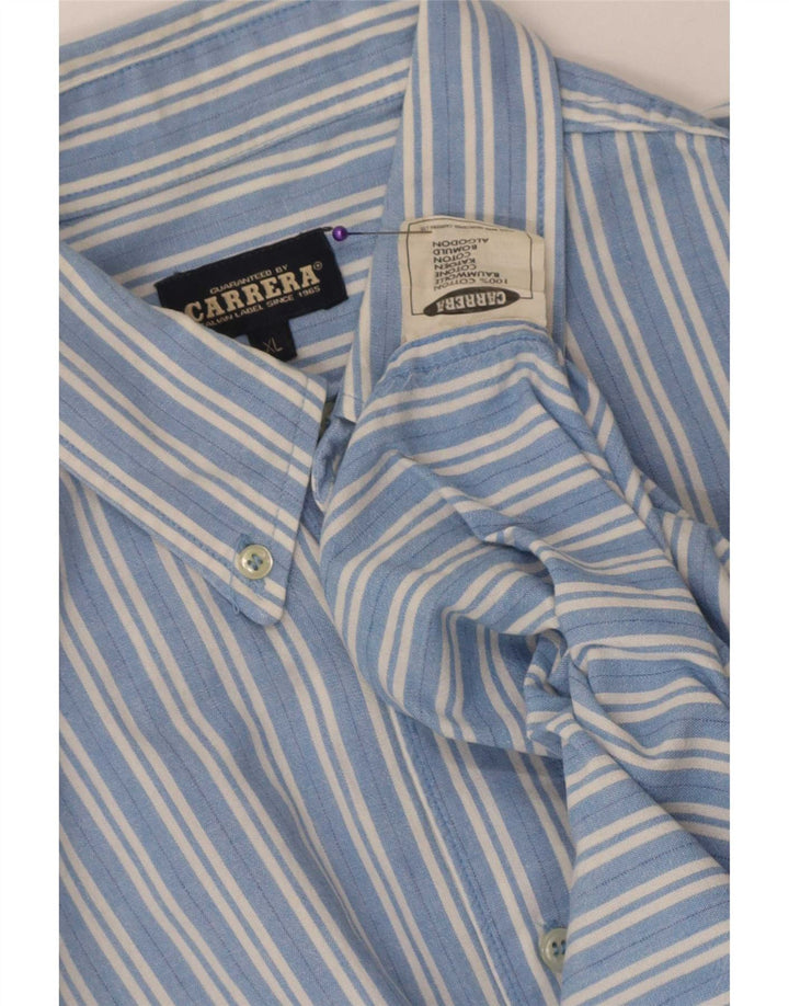 Camicia da uomo Carrera XL in cotone a righe blu