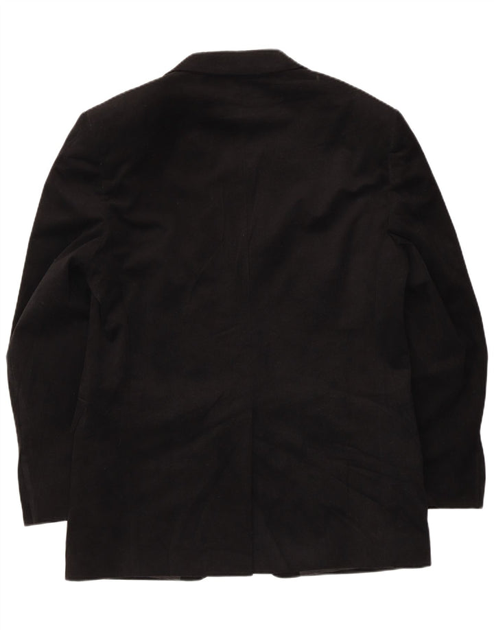 Giacca blazer in velluto a 2 bottoni Marks & Spencer da uomo UK 40 media nera