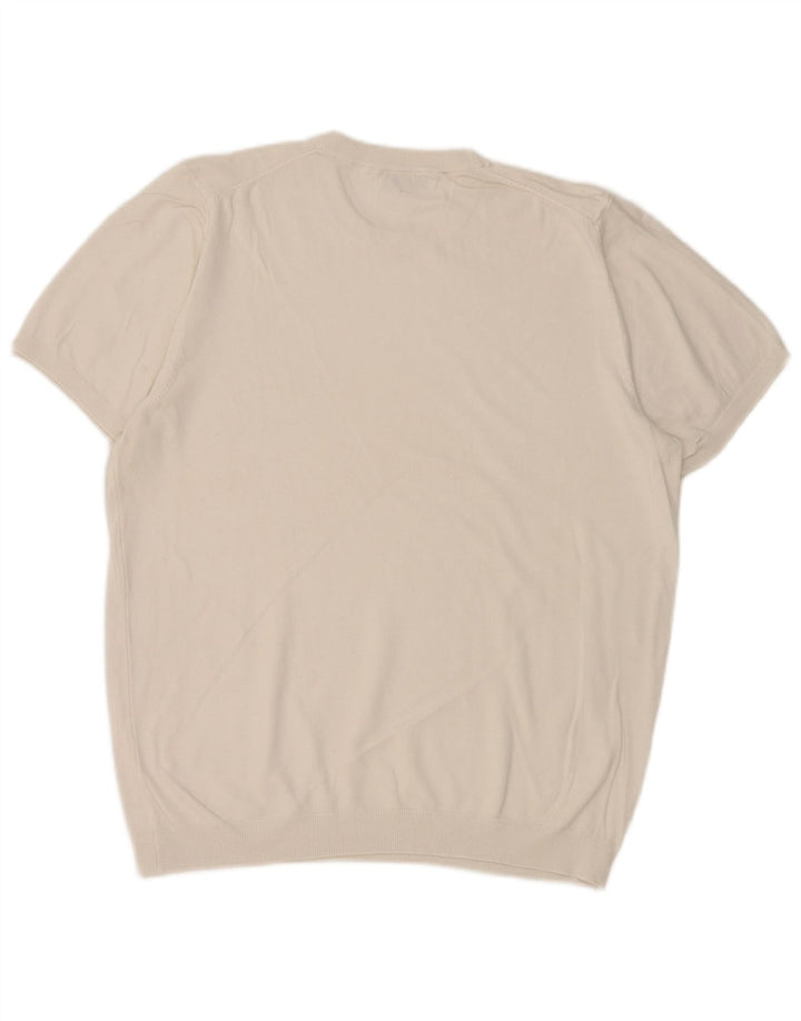 T-shirt Zara da uomo Top bianca media