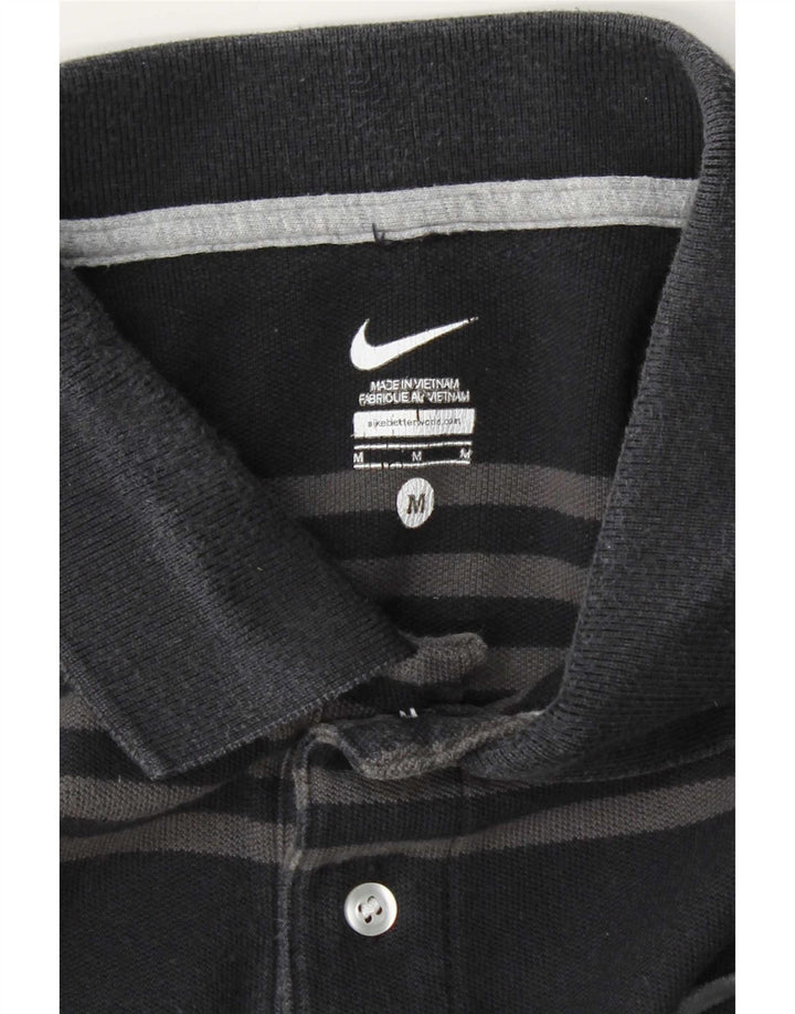 Polo Nike da uomo a righe medie nere