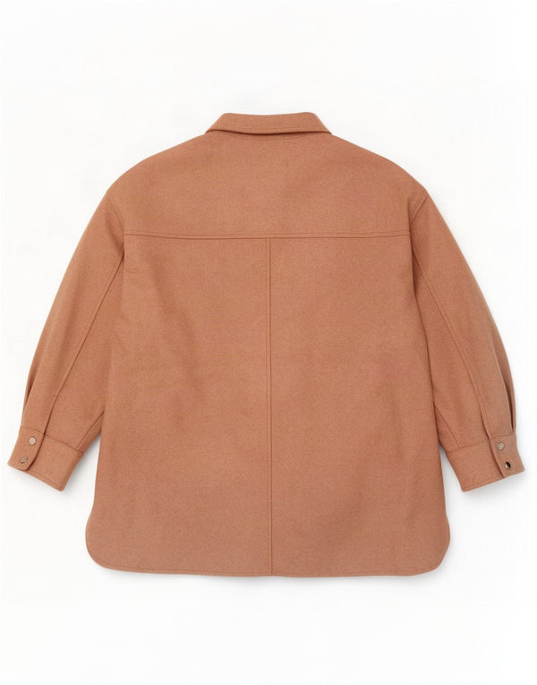 Zara Womens Shacket Oversized Jacket UK 14 Medium Pink Polyester