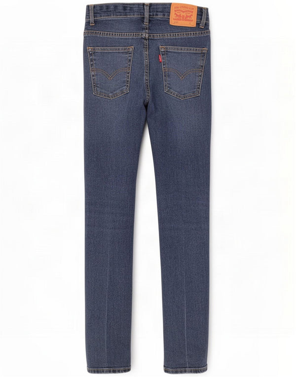 Levi's Boys 510 Skinny Jeans 13-14 anni W28 L30 Blu Cotone