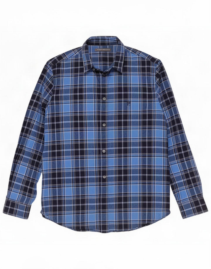 Camicia da uomo French Connection XL Cotone a quadri blu
