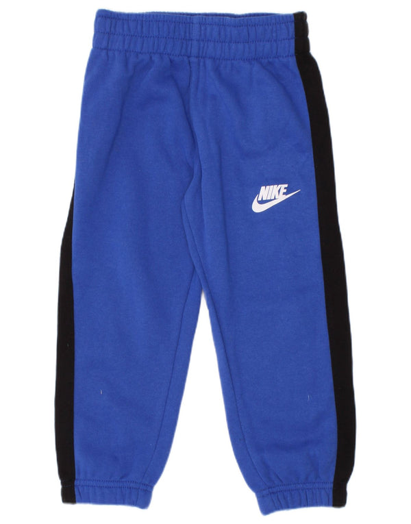 Pantaloni della tuta da ragazzo Nike Joggers 2-3 anni in cotone color block blu