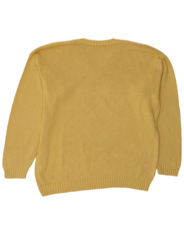 Maglione da uomo con scollo a V Stefanel XL giallo