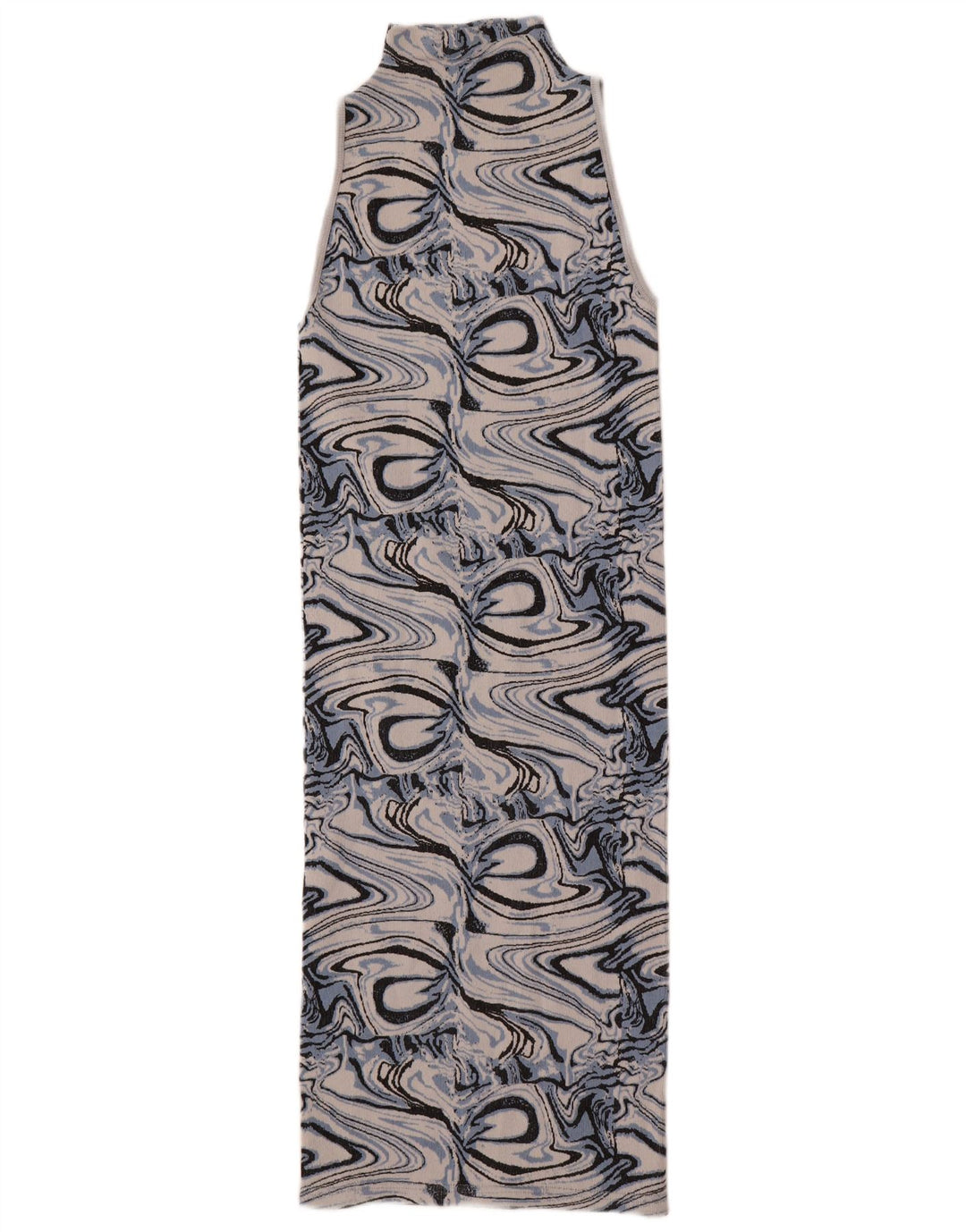 Abito aderente senza maniche da donna Zara con motivo astratto UK 4 XS multicolore