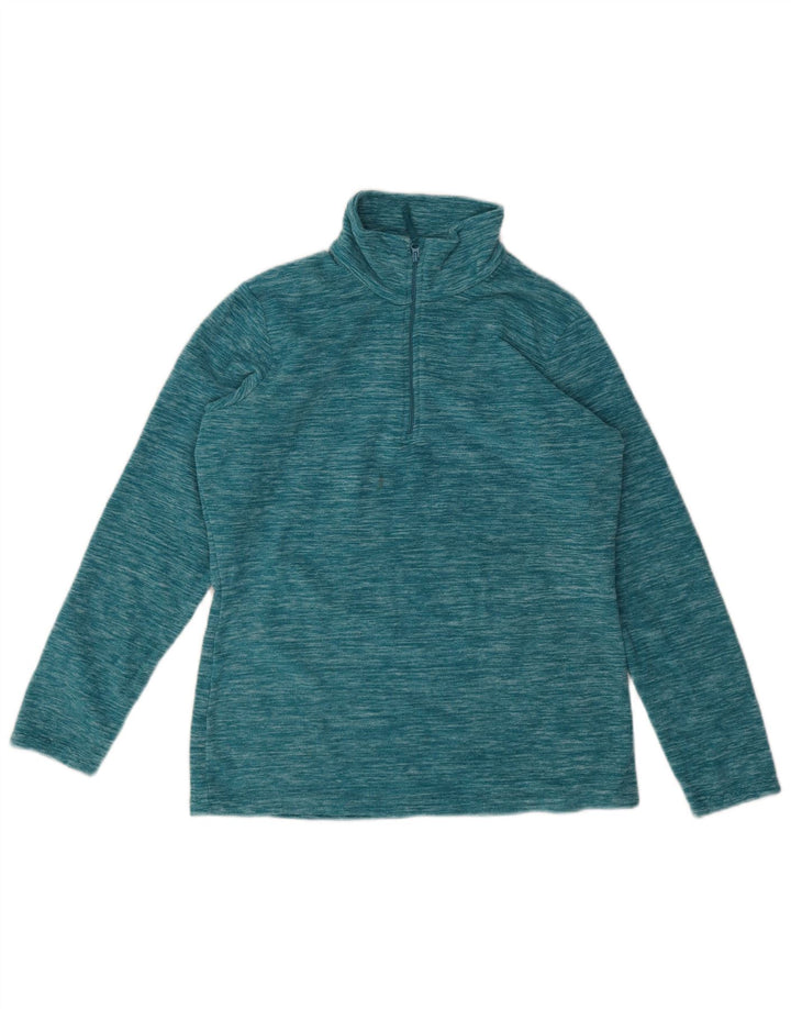Maglione in pile da donna con collo e zip Mountain Warehouse UK 12 medio blu screziato