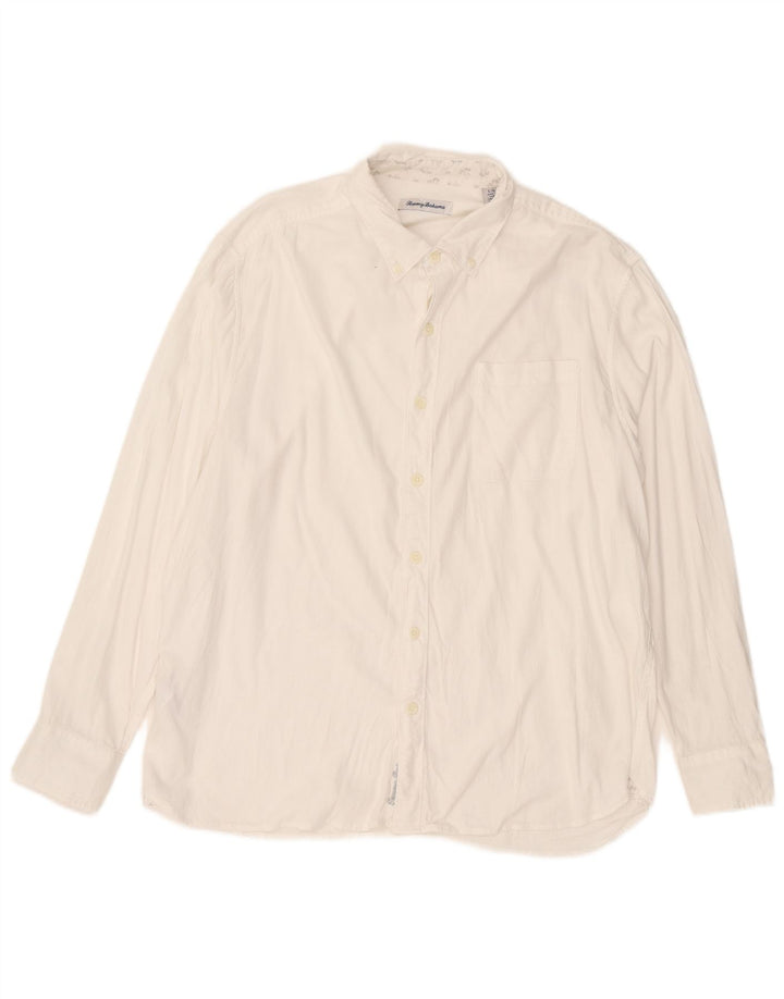 Camicia da uomo Tommy Bahama grande in Lyocell bianco