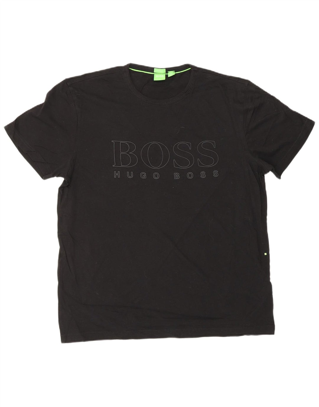 T-shirt grafica da uomo HUGO BOSS dal taglio moderno, taglia grande, nera