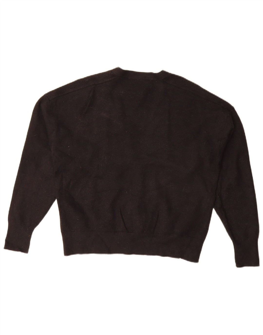 Maglione cardigan corto da donna Zara UK 14 viscosa nera media