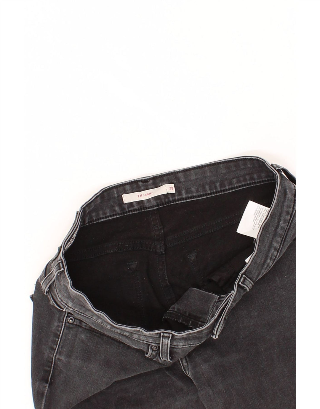 LEVI'S Womens 711 Skinny Jeans W28 L29 Grey Cotton Vintage Levi's and Second-Hand Levi's from Messina Hembry 