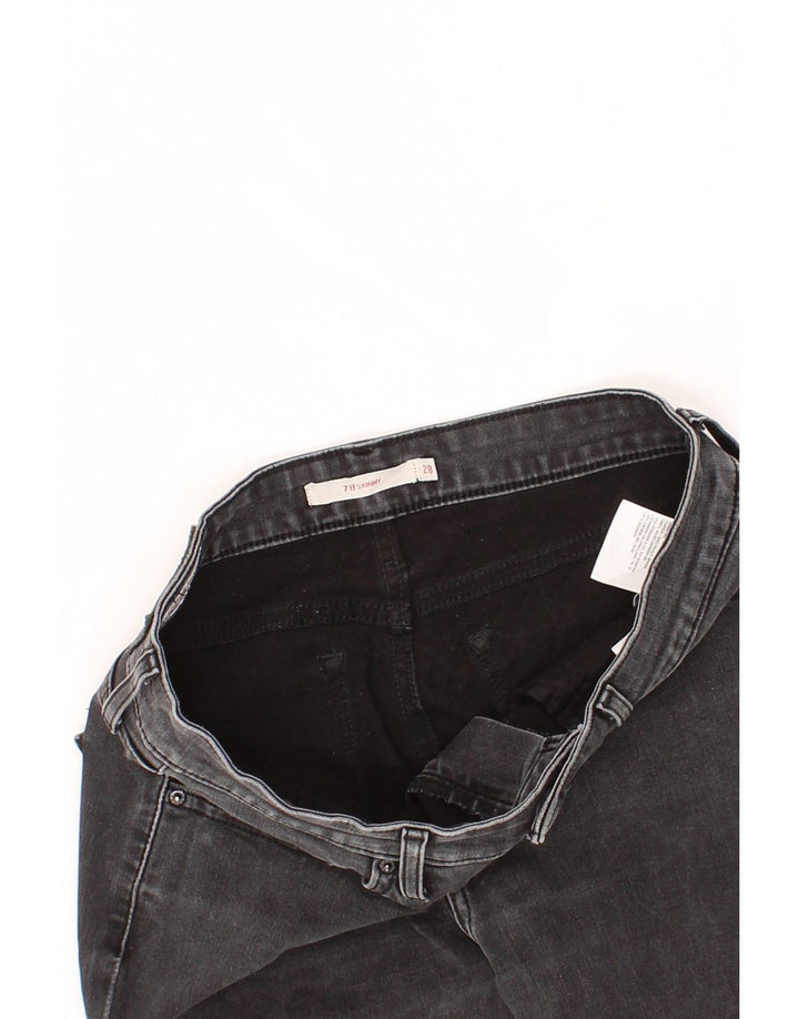 LEVI'S Womens 711 Skinny Jeans W28 L29 Grey Cotton Vintage Levi's and Second-Hand Levi's from Messina Hembry 