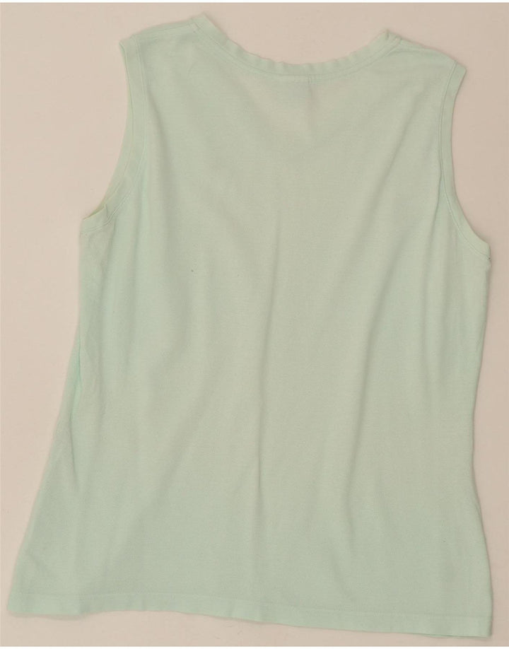 LACOSTE Womens Vest Top Size 44 Large Green Cotton Vintage Lacoste and Second-Hand Lacoste from Messina Hembry 