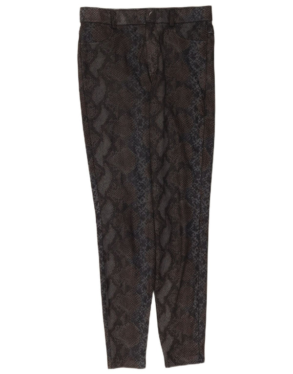 Leggings Trafaluc da donna Zara UK 14 stampa animalier nera media