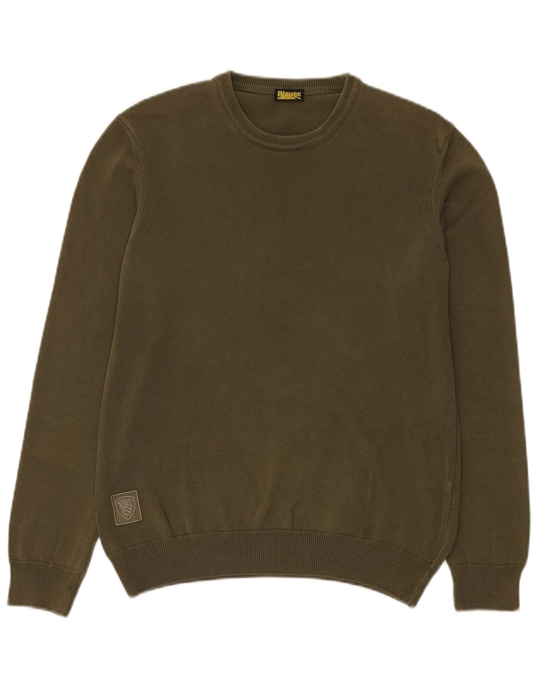 Blauer Uomo Maglione Girocollo Maglione Piccolo Cotone Verde