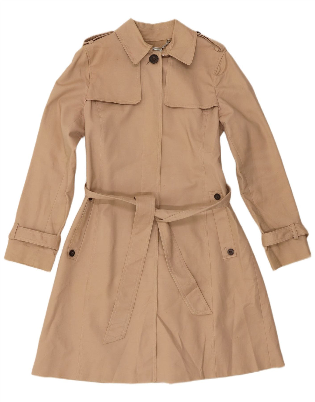 Trench da donna Hobbs UK 10 piccolo in cotone beige