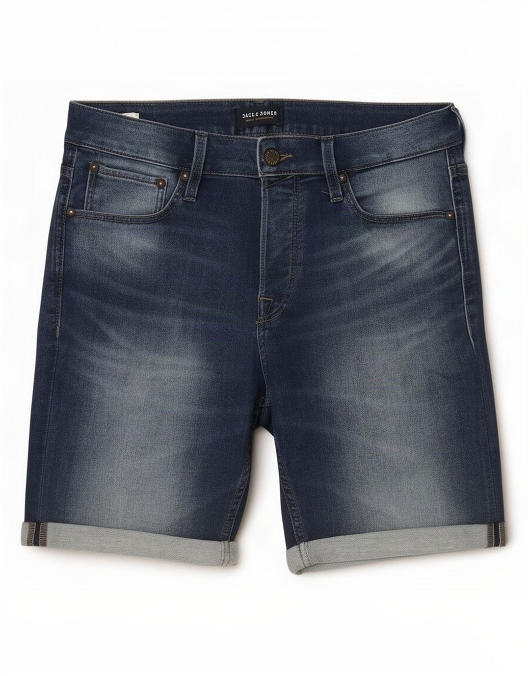Pantaloncini di jeans da uomo Jack & Jones piccoli W32 in cotone blu