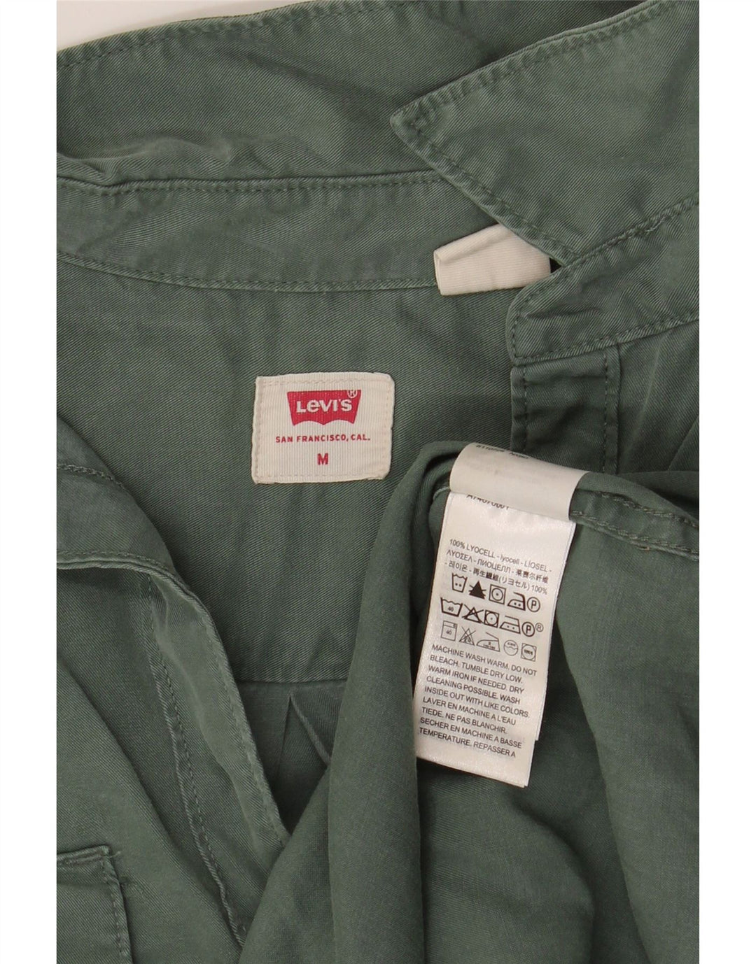Maglietta da donna LEVI'S UK 14 Lyocell verde medio