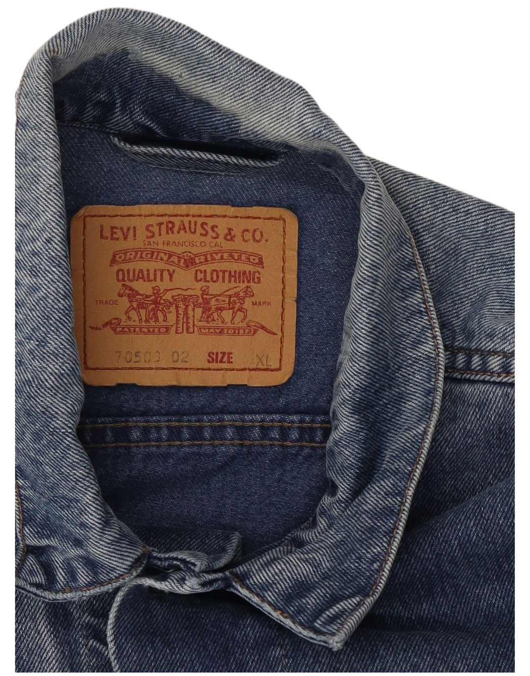 Giacca di jeans da uomo Levi's UK 42 XL Blu