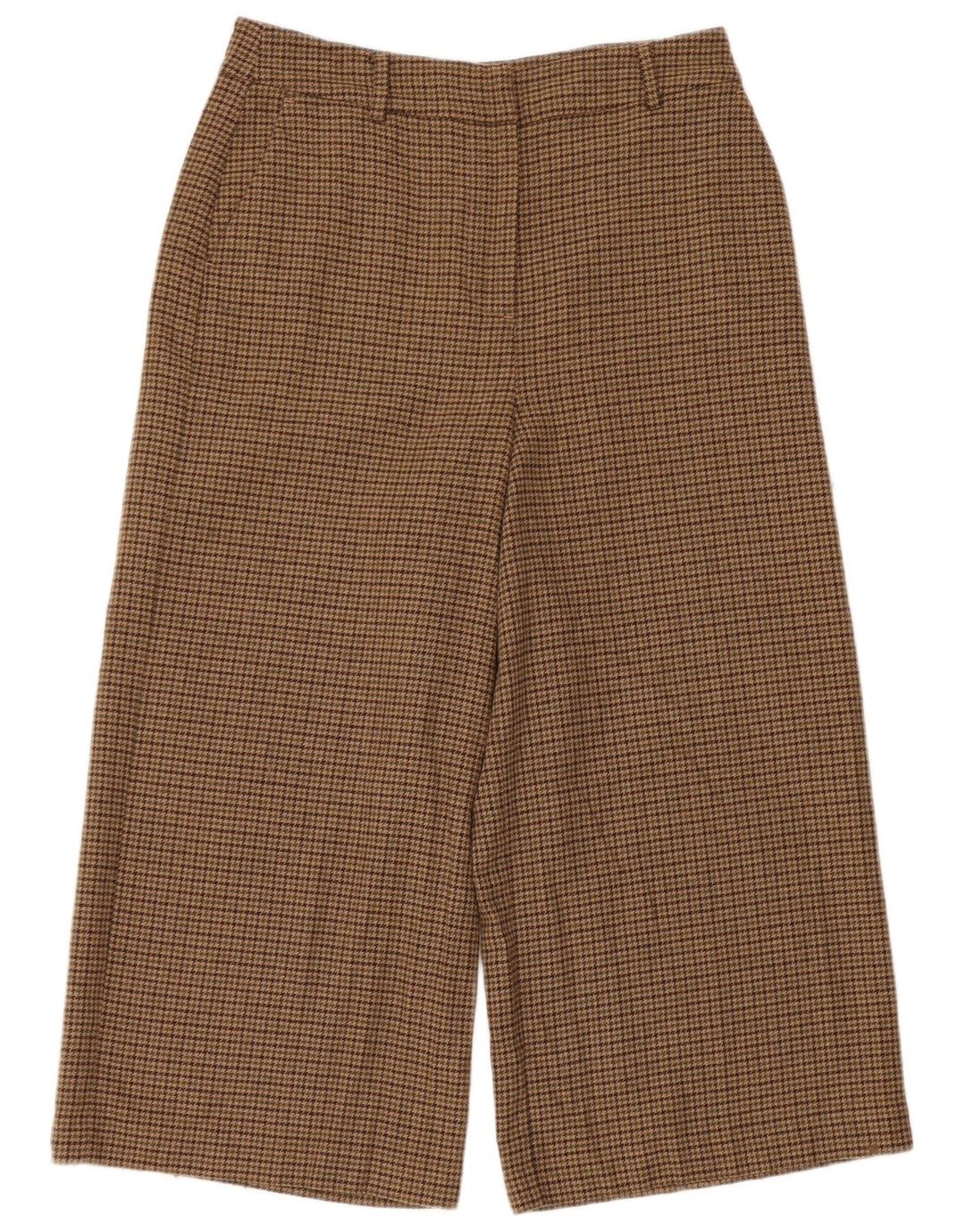 Pantaloni corti da donna Boden UK 12 medi W30 L23 pied de poule marrone