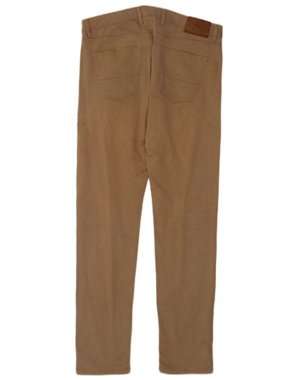 Pantaloni casual slim fit da uomo Massimo Dutti EU 42 Large W32 L32 Beige