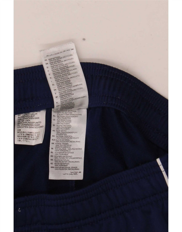 Pantaloni da tuta da uomo Adidas Joggers piccoli in poliestere blu navy
