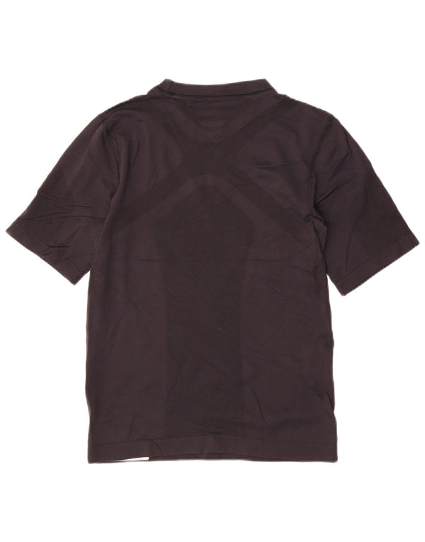 Adidas T-shirt da donna Top UK 14 Large Nero Colourblock in poliammide sportivo