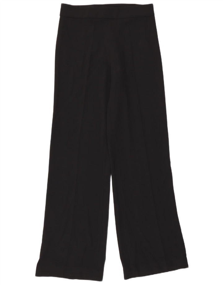 Pantaloni casual a gamba larga da donna Zara medi W30 L33 poliestere nero