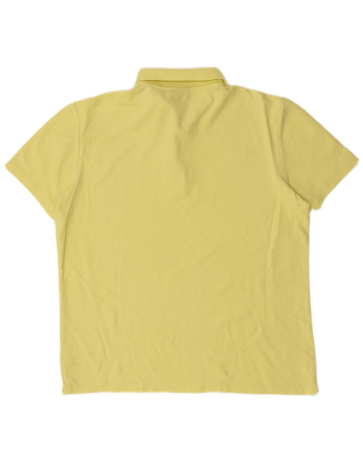 Polo da uomo UMBRO grande in cotone giallo
