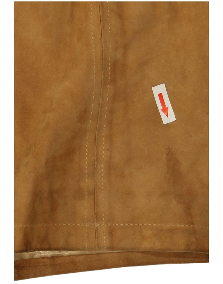 Giacca Scamosciata Uomo Ombraluce IT 46 Large Pelle Marrone