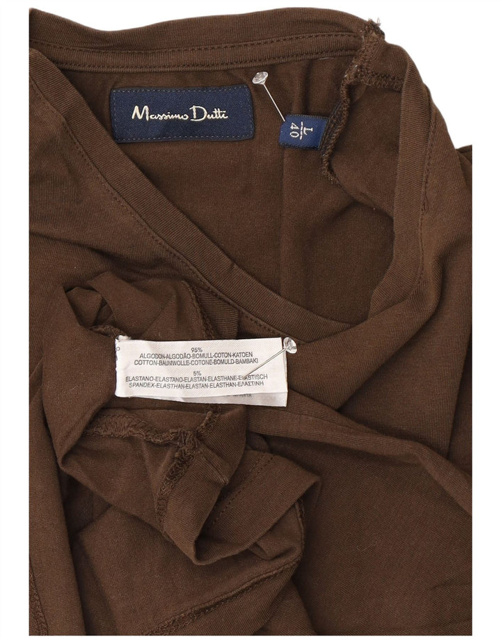 MASSIMO DUTTI T-shirt da uomo grande marrone