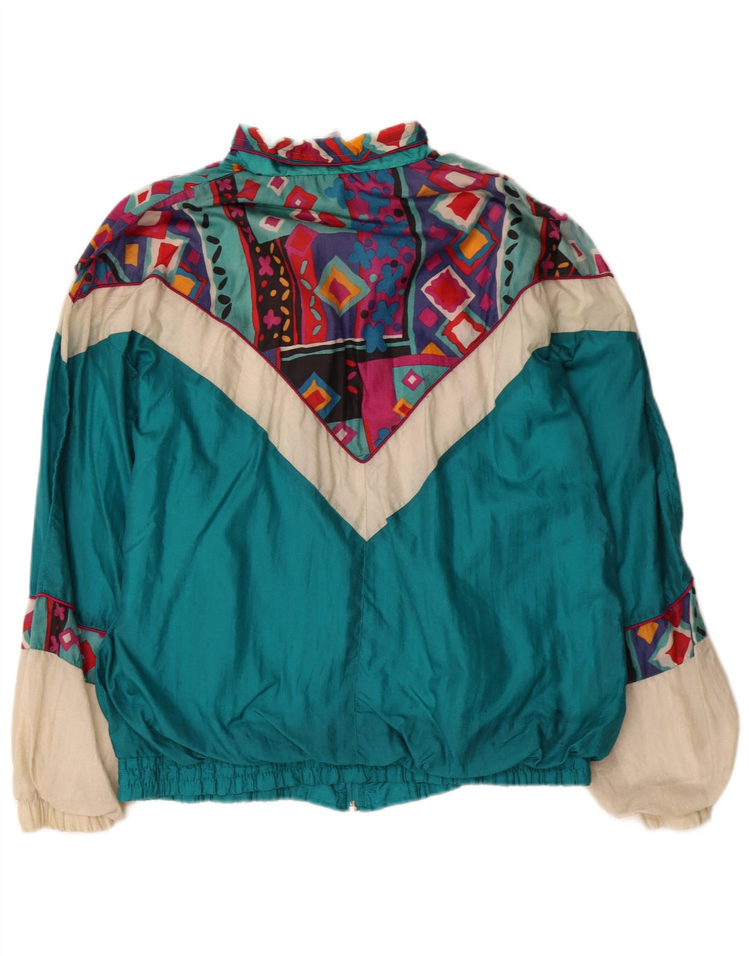 Giacca da tuta da uomo Stefano, grande, in nylon color block blu