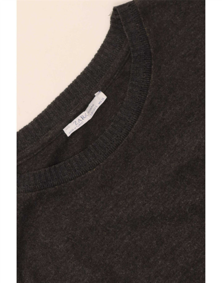 Abito a trapezio da donna Zara UK 10 piccolo grigio