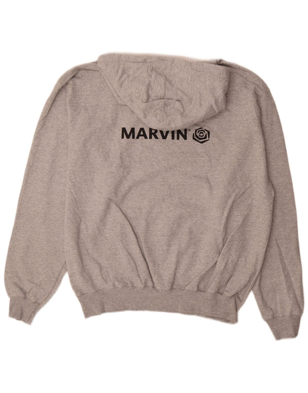 Felpa con cappuccio grafica Champion Marvin da uomo XL in cotone grigio