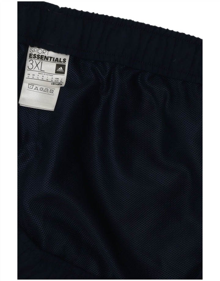 Pantaloncini sportivi Adidas Climalite da uomo 3XL poliestere blu navy