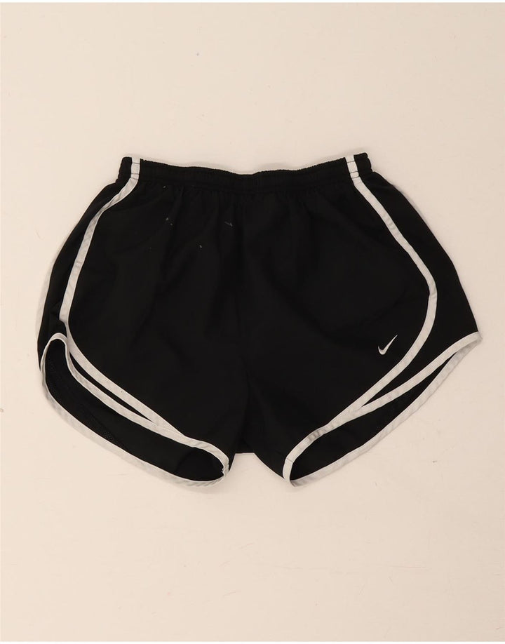 Pantaloncini sportivi Nike da donna Dri Fit UK 8 piccoli poliestere nero