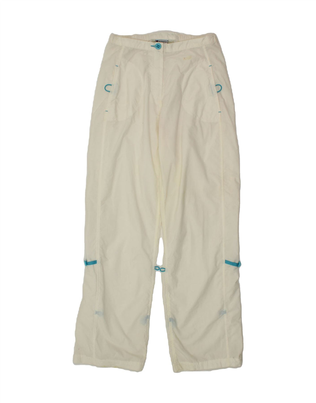 CHAMPION Womens Tracksuit Trousers UK 12 Medium White Polyamide Vintage Champion and Second-Hand Champion from Messina Hembry 