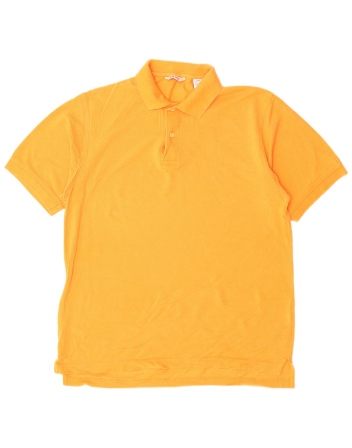 Polo da uomo IZOD in cotone arancione medio