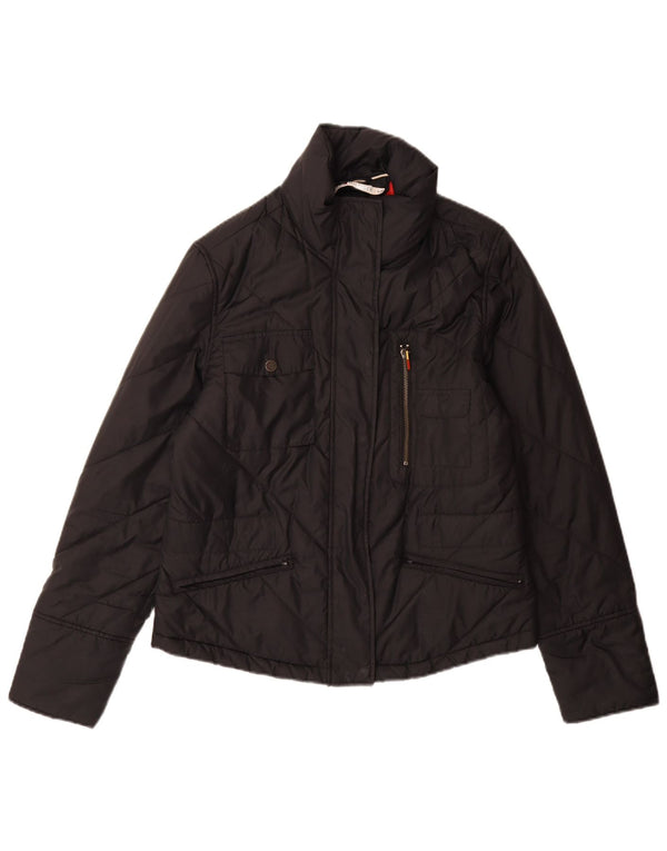 Giacca imbottita da donna Tommy Hilfiger UK 16 grande poliestere nero