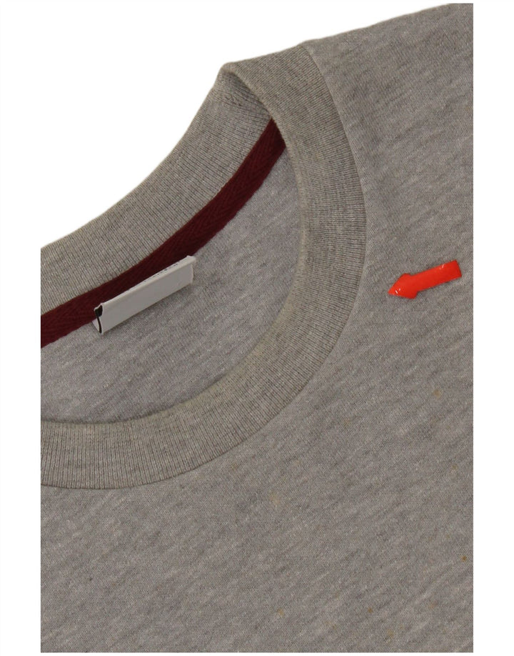 Felpa Zara da uomo maglione grande in cotone color block grigio