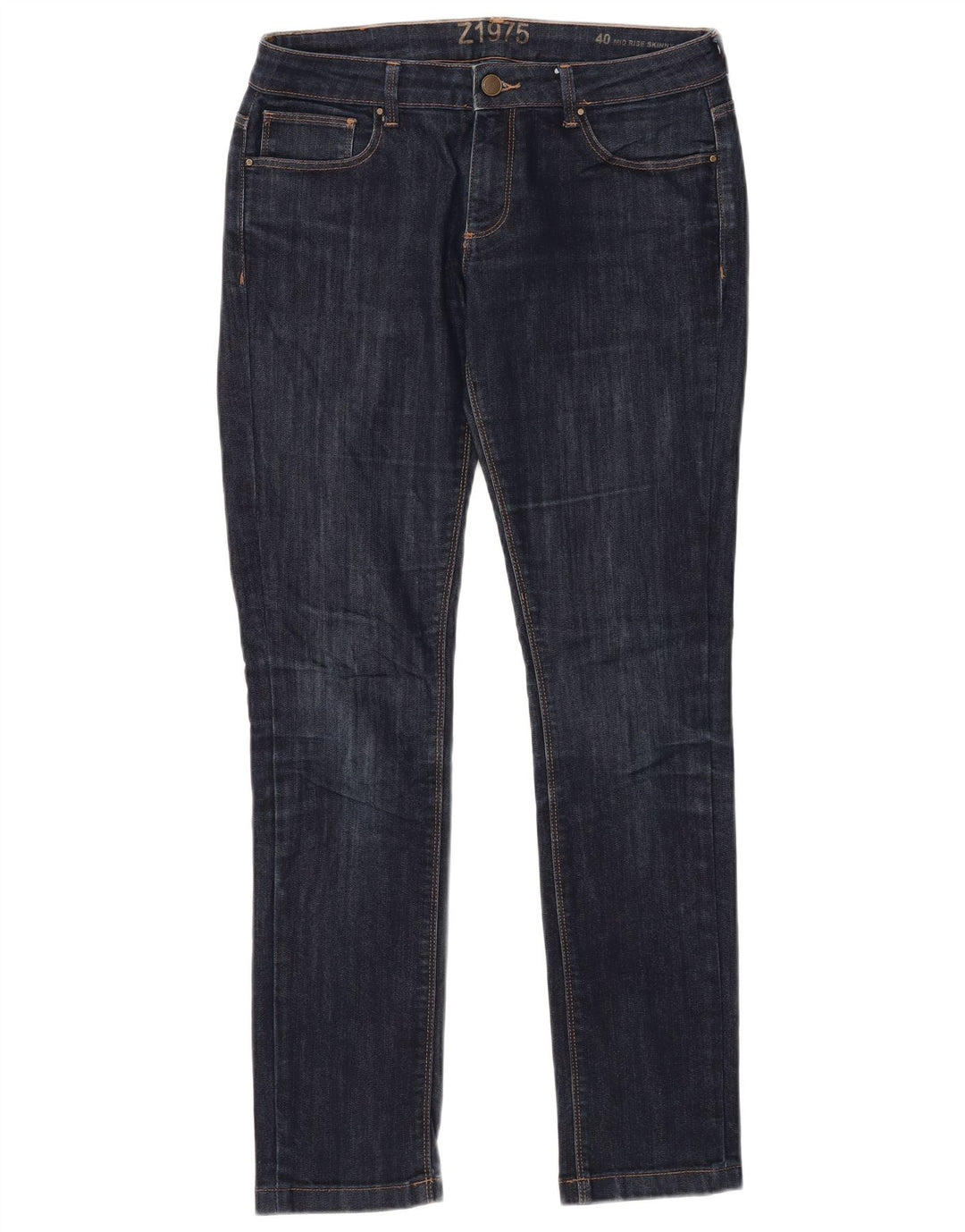 Jeans skinny da donna a vita media ZARA EU 40 medio W30 L30 blu navy