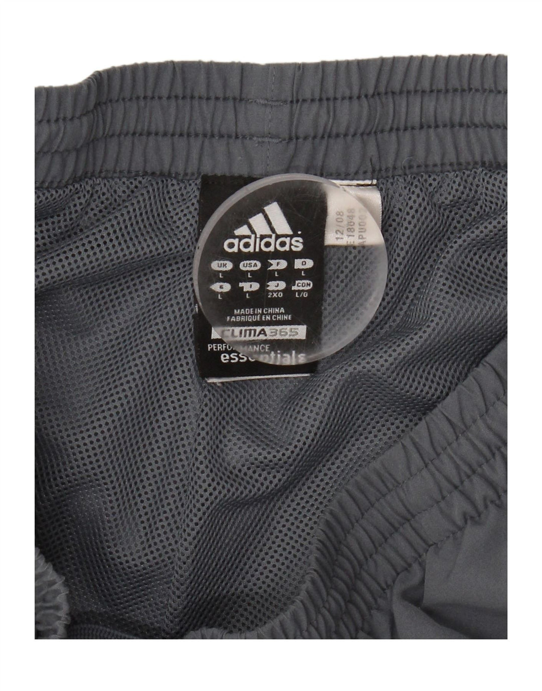 ADIDAS Mens Clima 365 Sport Shorts Large  Grey Polyester Vintage Adidas and Second-Hand Adidas from Messina Hembry 