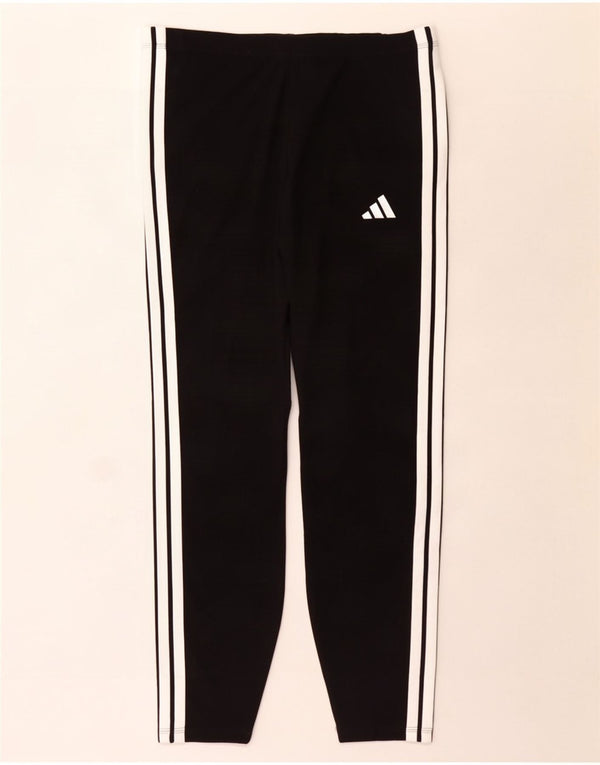 Leggings Adidas Donna UK 20/22 XL Cotone Nero