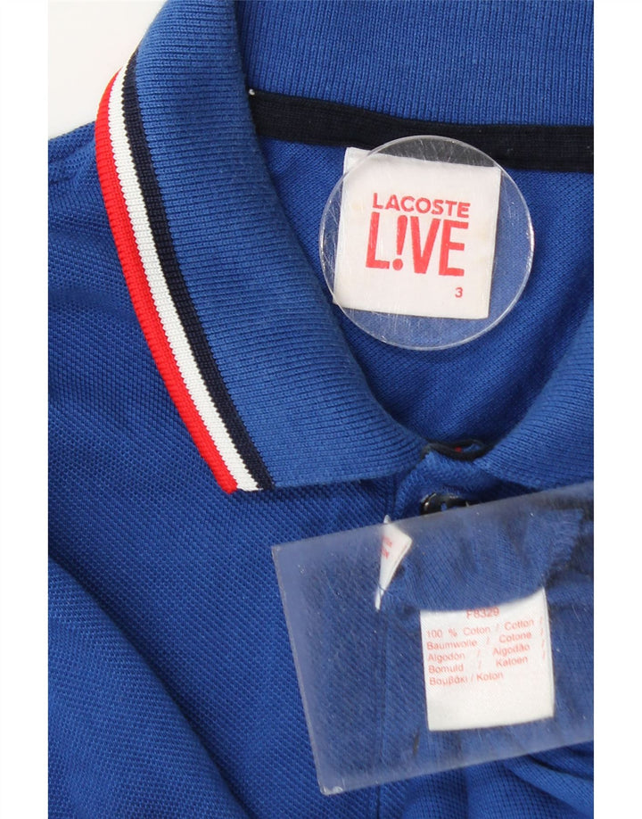 Polo da uomo Lacoste taglia 3 piccola in cotone blu