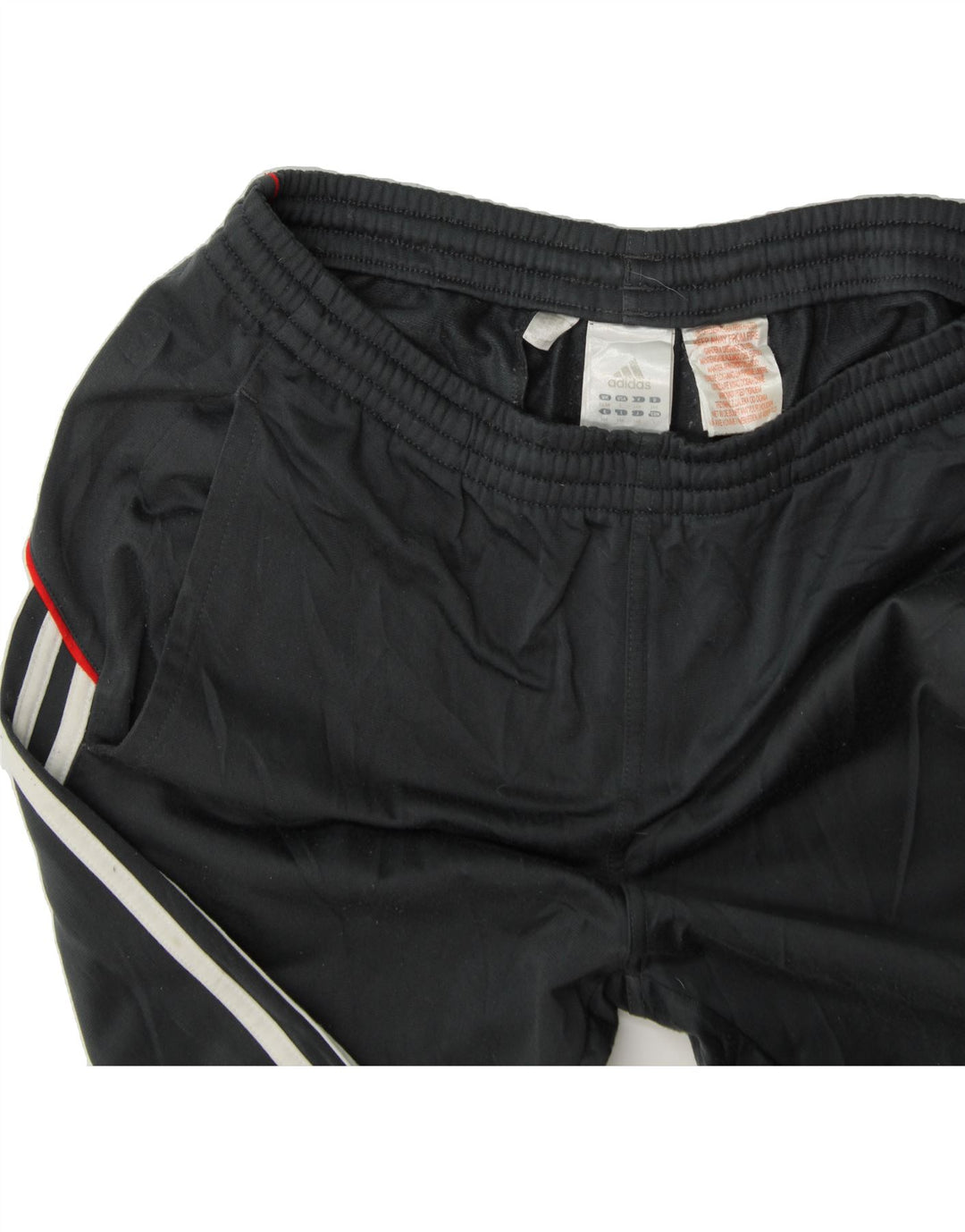 ADIDAS Boys Tracksuit Trousers 13-14 Years Black Polyester Vintage Adidas and Second-Hand Adidas from Messina Hembry 