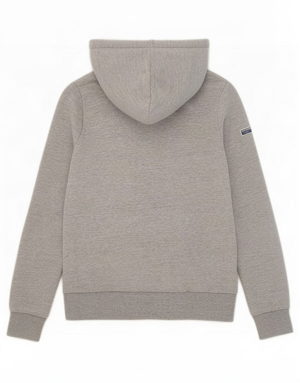 Felpa con cappuccio grafica da donna Superdry UK 8 Small Cotone grigio
